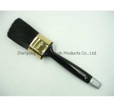 Top Quality Black Bristle Oval Brush with Plastic Handle